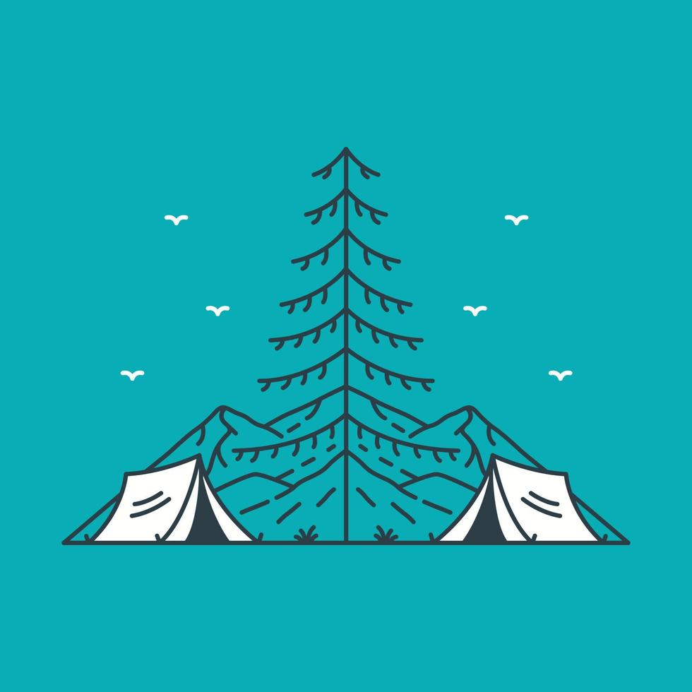 Monoline Design for Apparel vector