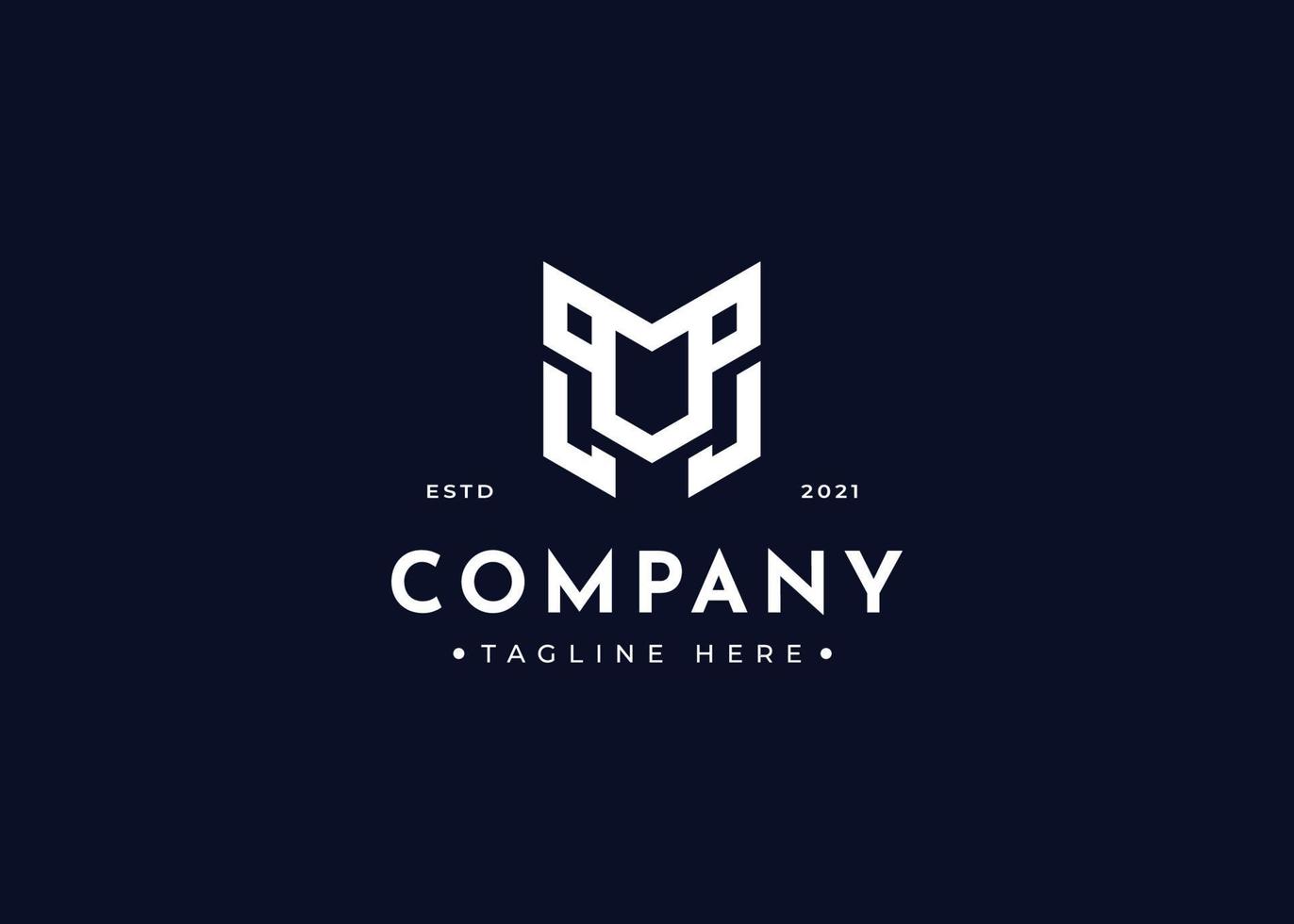 Initial letter M simple elegant logo design concept. Initial symbol for corporate business identity. Alphabet vector element