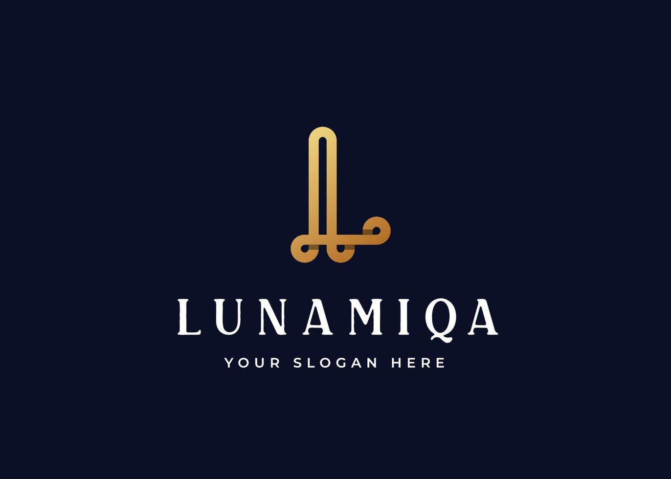 Initial letter L simple elegant logo design concept. Initial symbol for corporate business identity. Alphabet vector element
