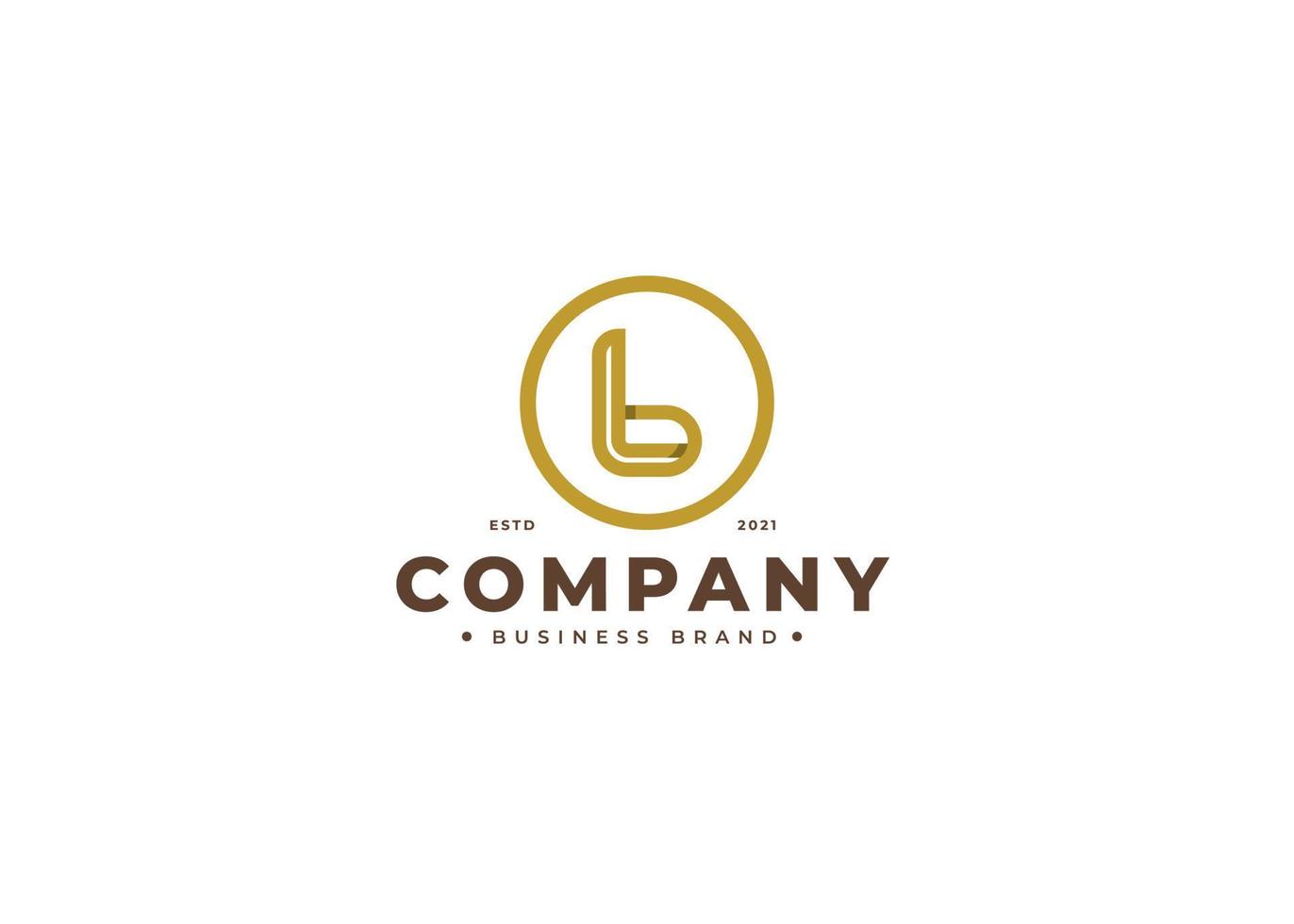 Initials B simple elegant logo design. Initial symbol for corporate business identity. Alphabet vector element