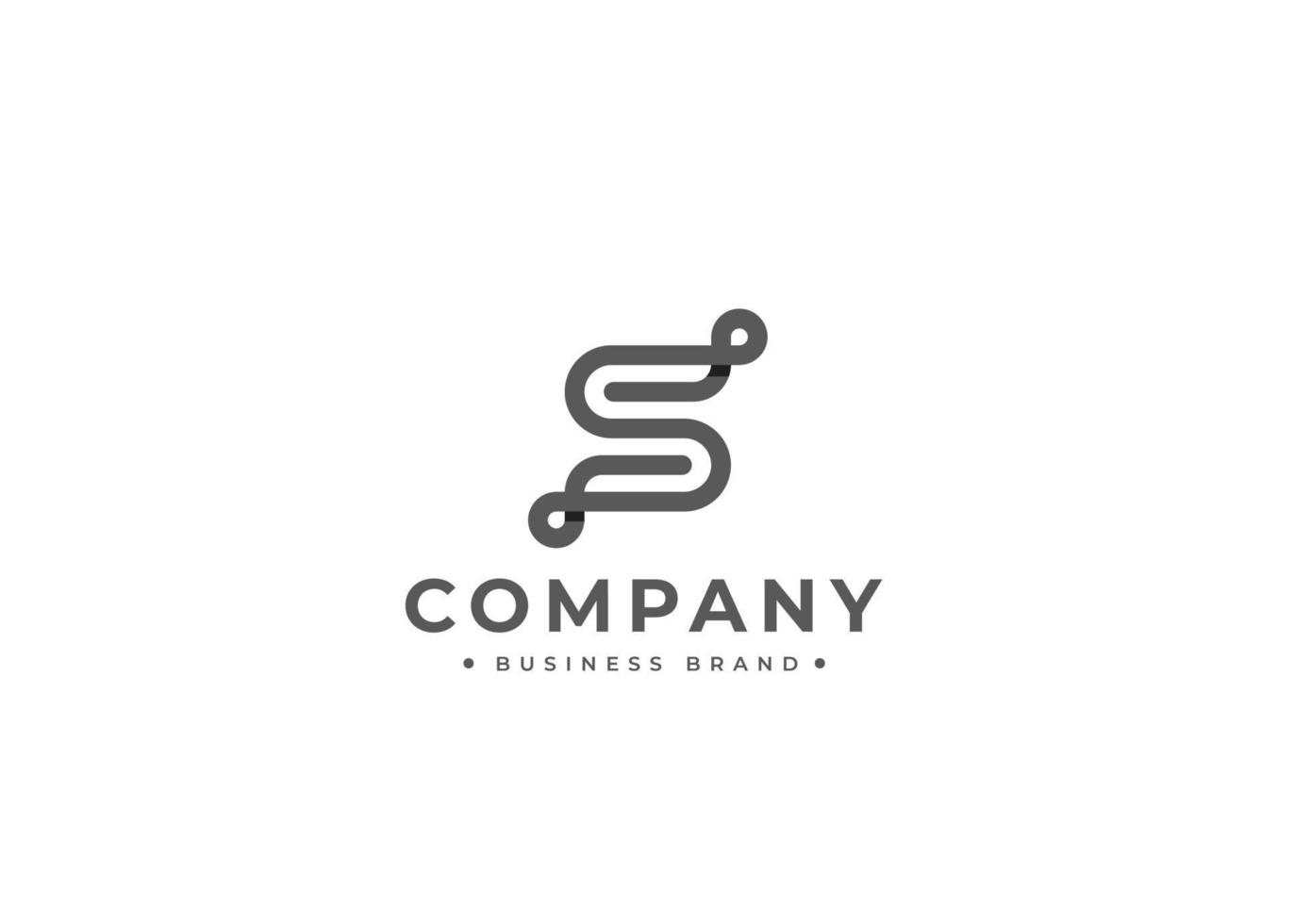 Initials S simple elegant logo design. Initial symbol for corporate business identity. Alphabet vector element
