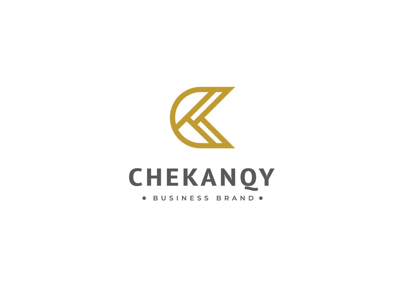 Monogram Initials C simple elegant logo design. Initial symbol for corporate business identity. Alphabet vector element