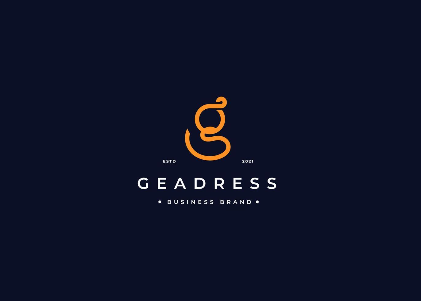 Initial letter G simple elegant logo design concept. Initial symbol for corporate business identity. Alphabet vector element