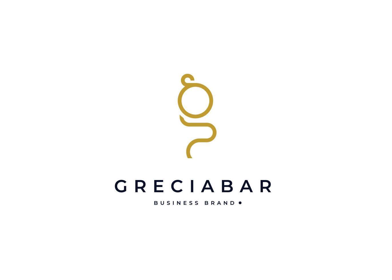 Initial letter G simple elegant logo design concept. Initial symbol for corporate business identity. Alphabet vector element