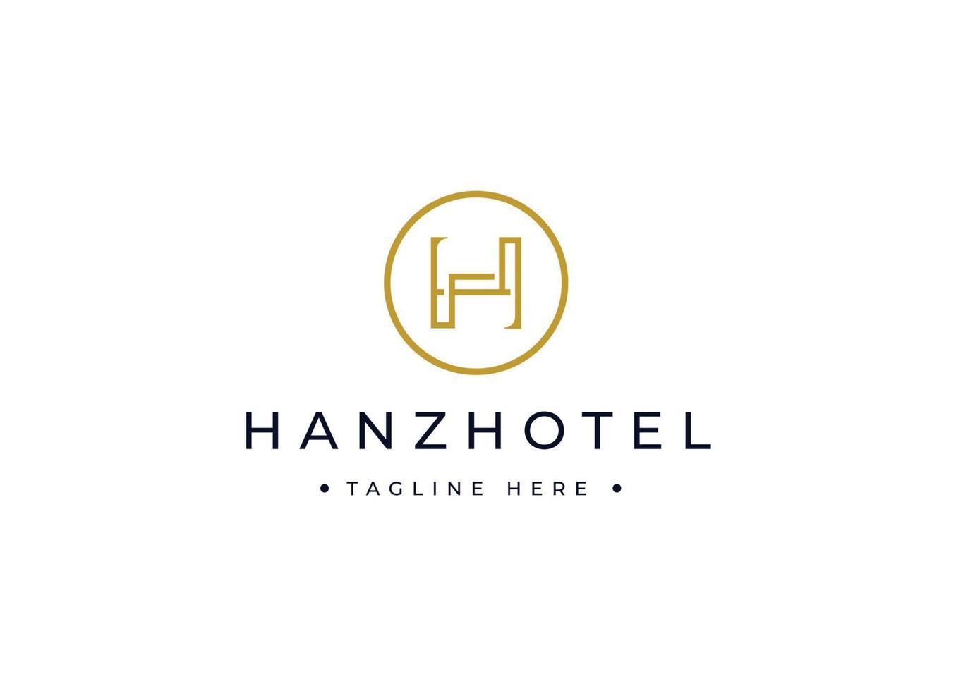Initial letter H simple elegant logo design concept. Initial symbol for corporate business identity. Alphabet vector element