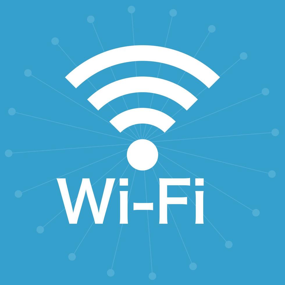 Wi-Fi icon isolated on digital background vector