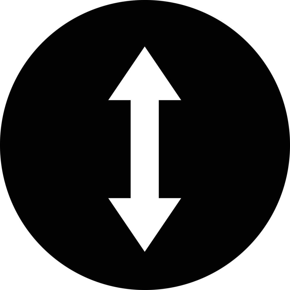 Up and down icons. Round vector. vector