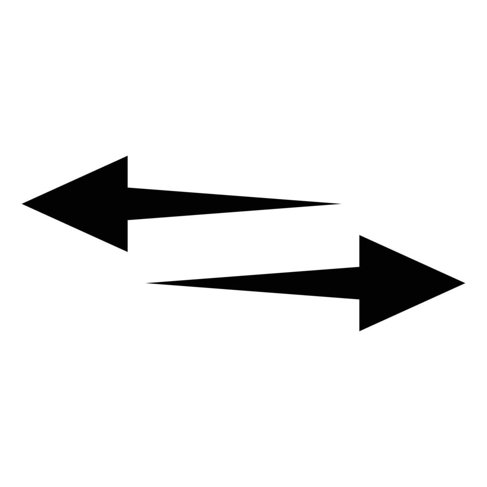 Vector icon with simple left arrow and right arrow.