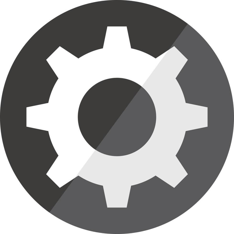 Round gear icon. Setting and adjustment. Vectors. vector