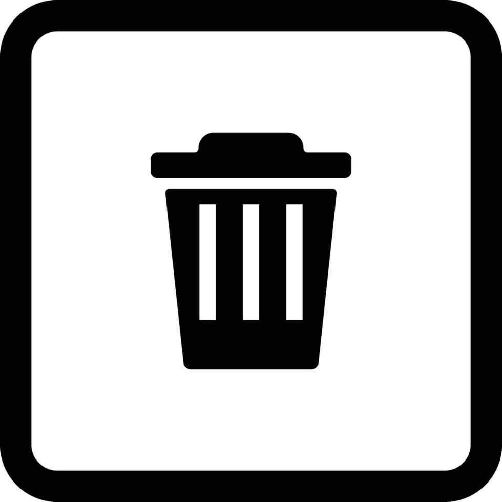 Garbage can. Simple icon. vector. vector