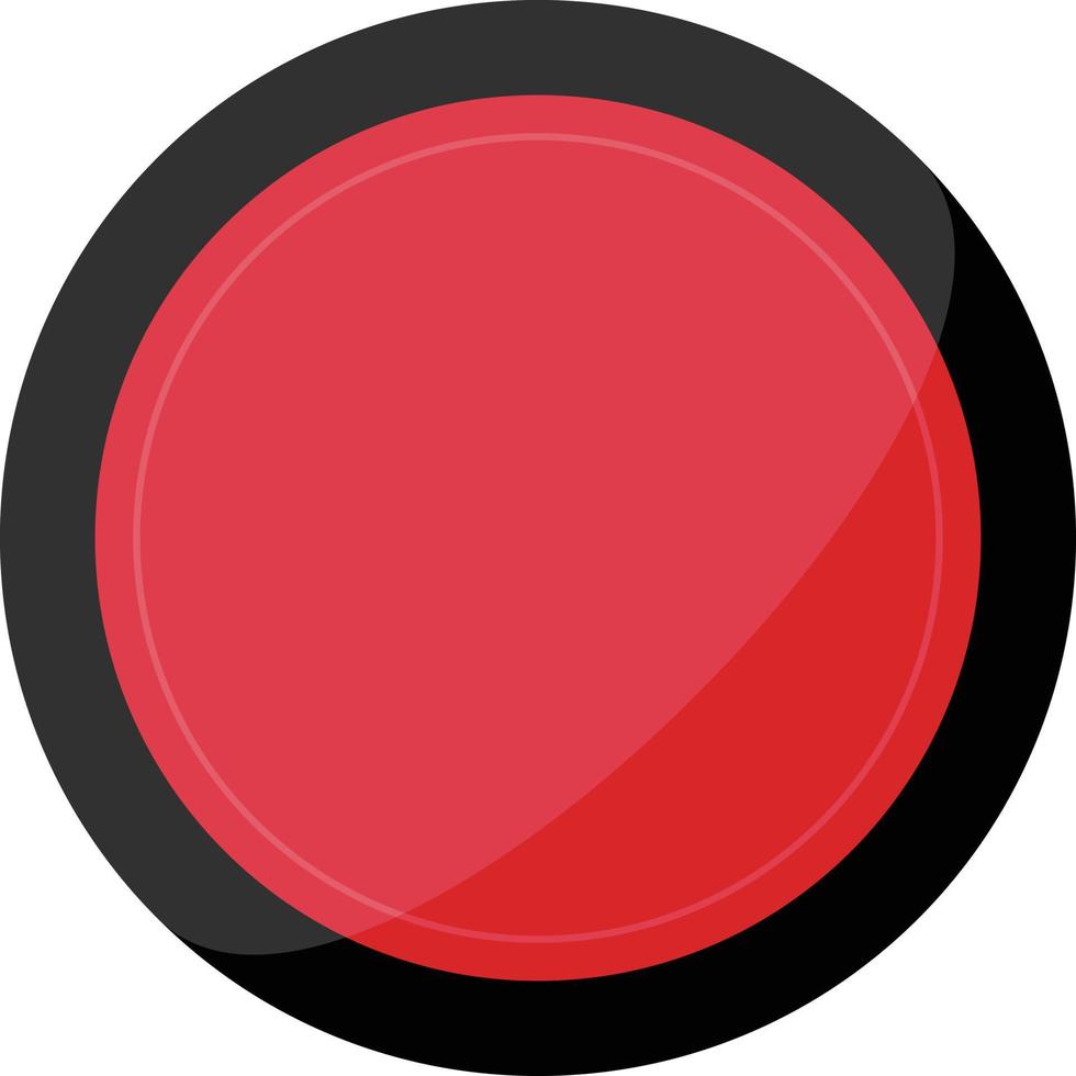 Recording button. Red simple vector. vector