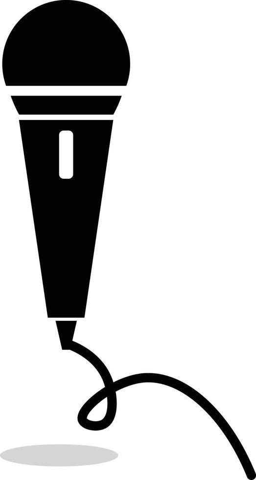 Microphone icon with code. vector. vector