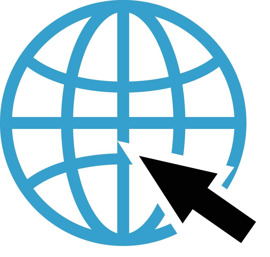 Browser icon and mouse cursor icon set. vector. vector