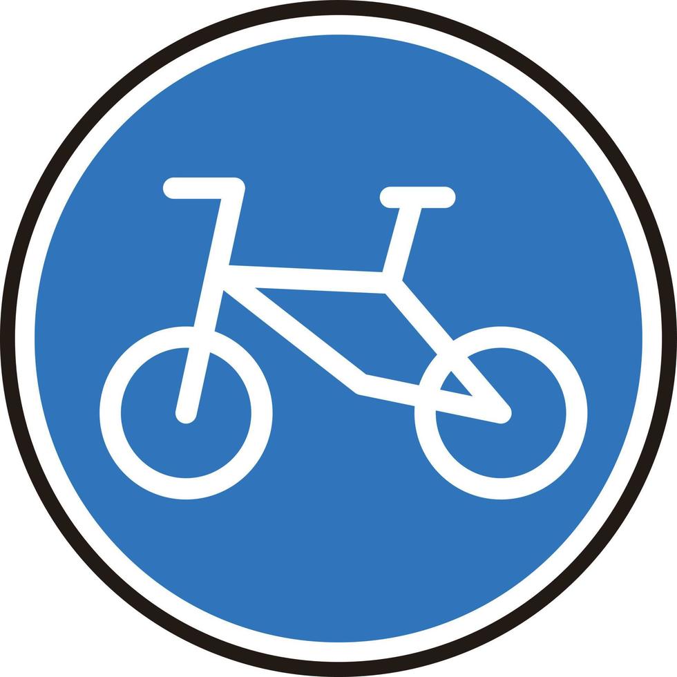 bicicleta firmar icono. vector. vector