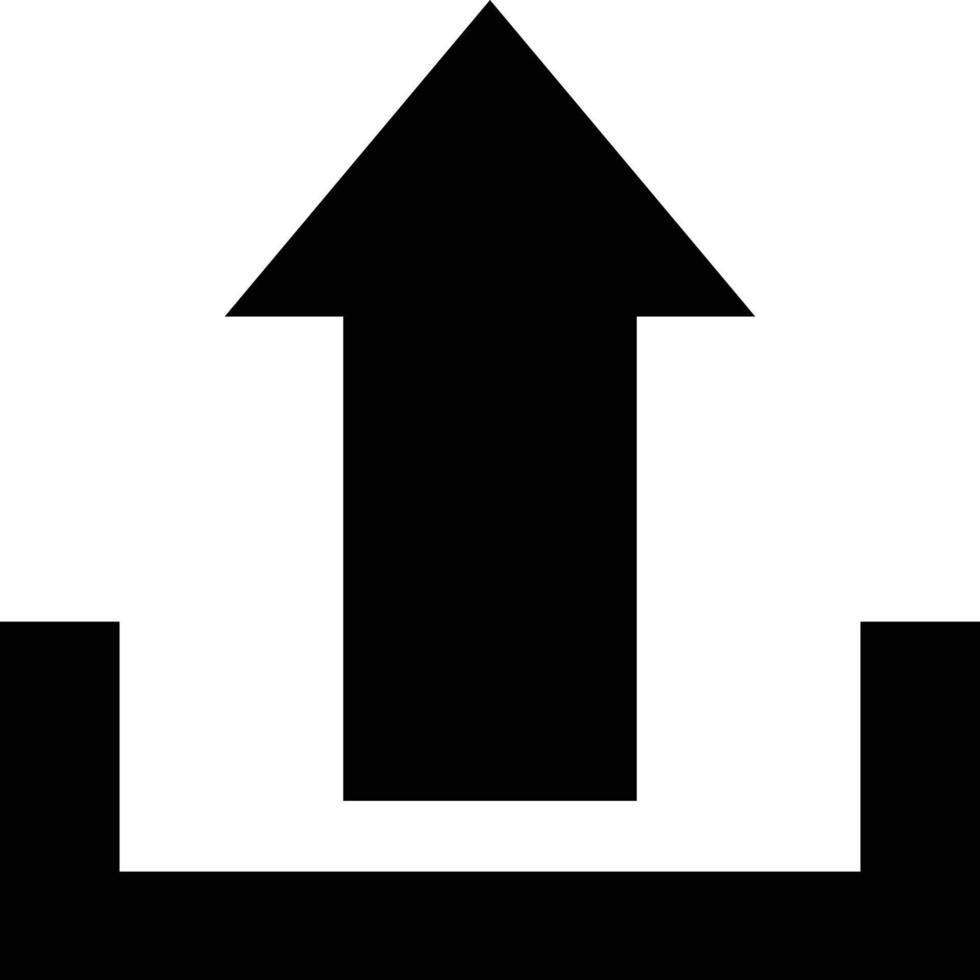 Flat upload icon. Vector icon for the Internet.