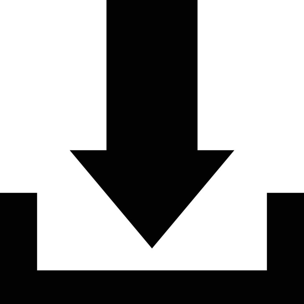 Flat Design Download Mark Icon. vector. vector