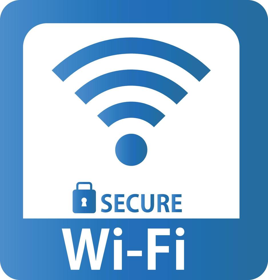 Secure Wifi communication logo. Vector. vector
