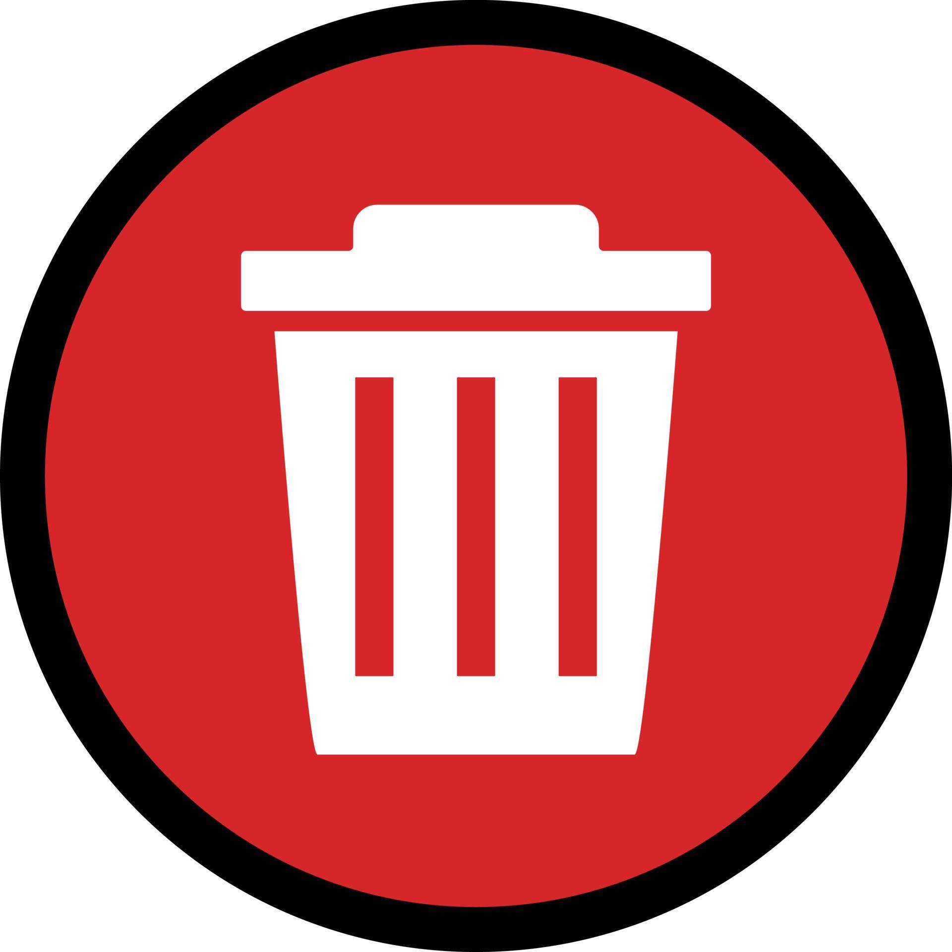 Trash can icon. Ideal for expressing deletion etc. vector. 20589855