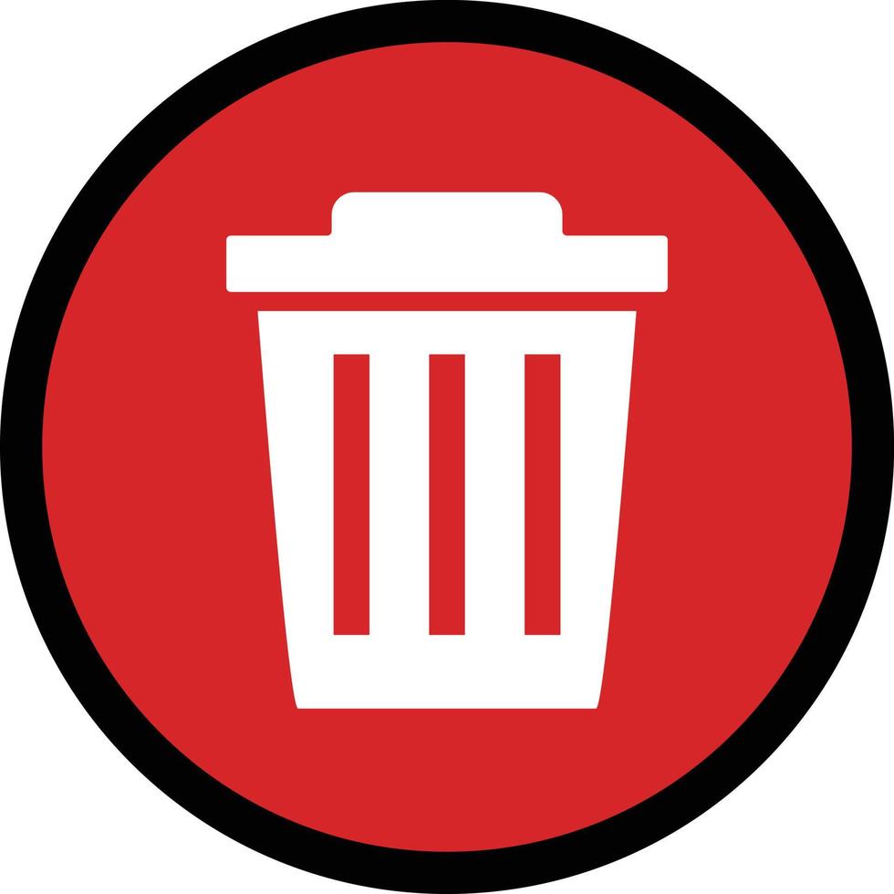 basura lata icono. ideal para expresando supresión etc. vector. vector