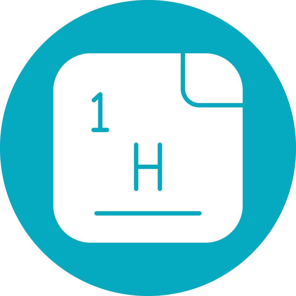 Hydrogen Vector Icon
