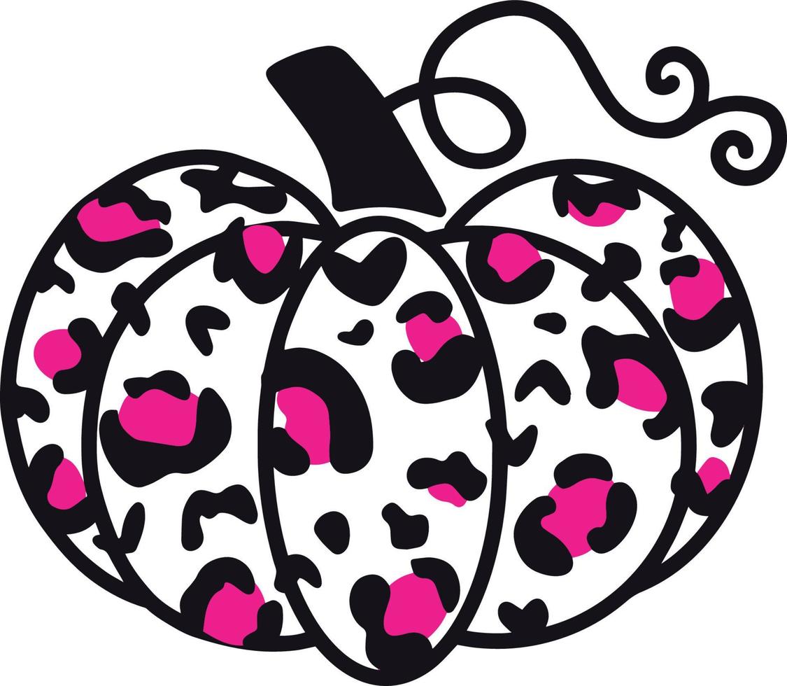 magic leopard pumpkin vector