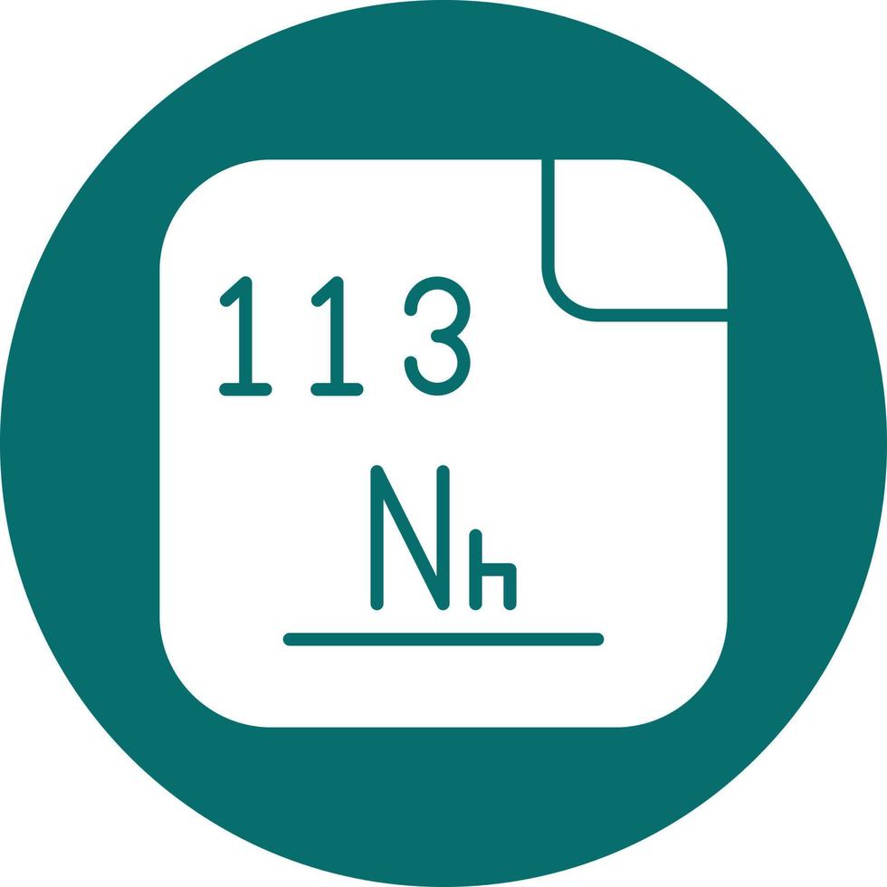 Nihonium Vector Icon