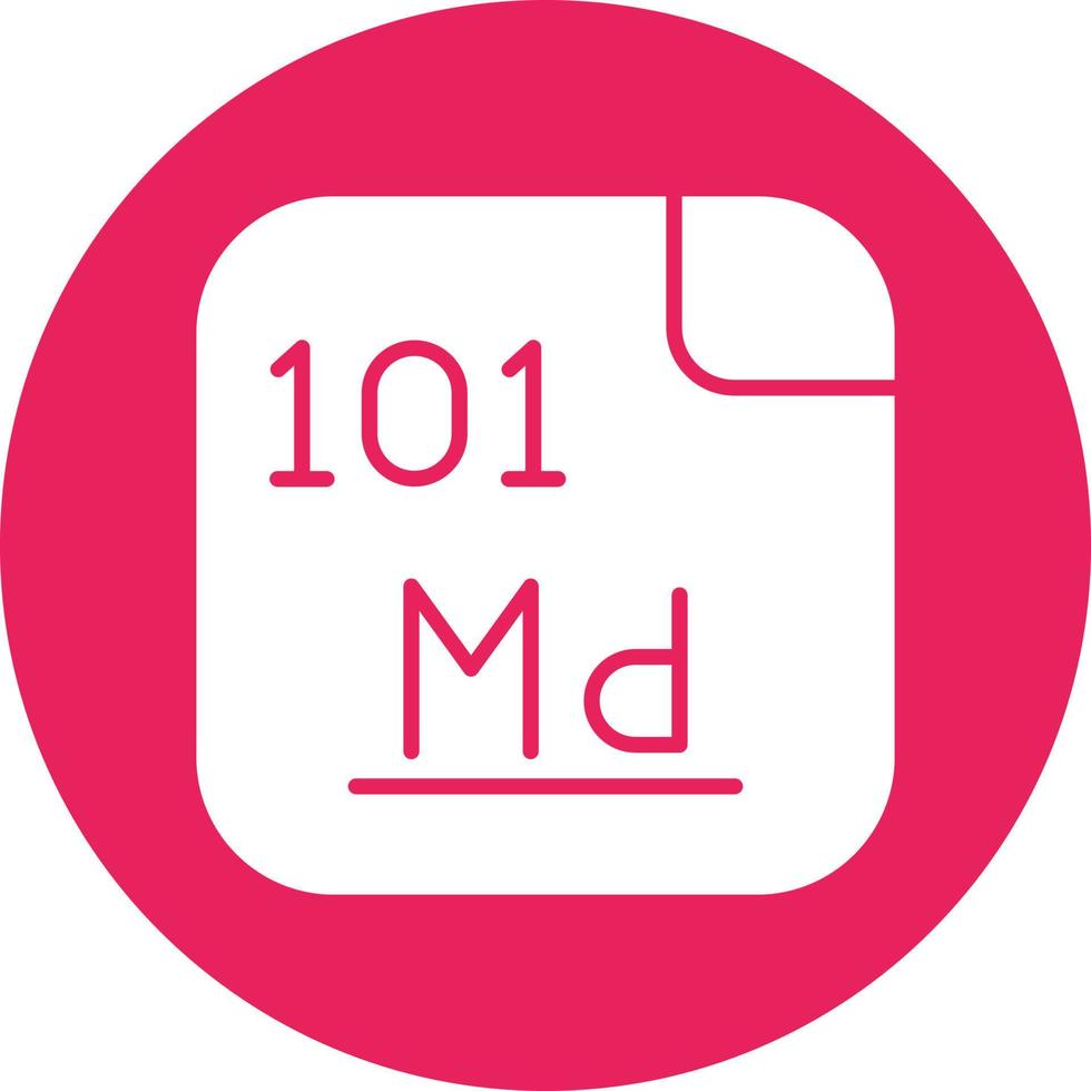 Mendelevium Vector Icon
