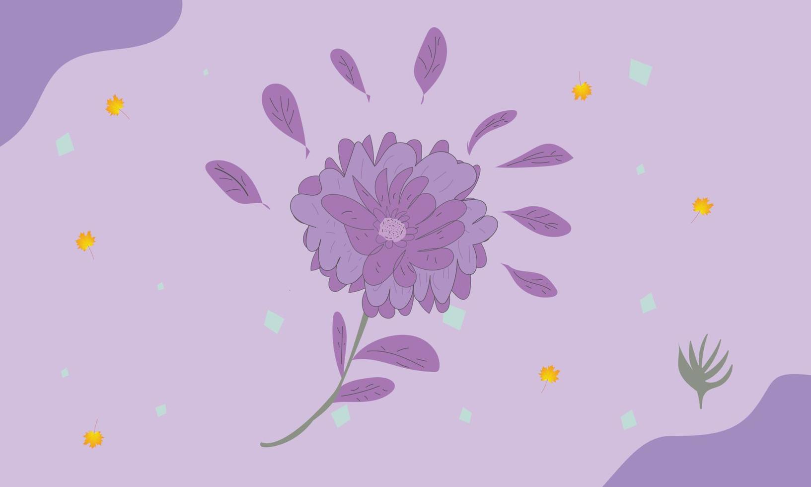 editable flor Arte vector