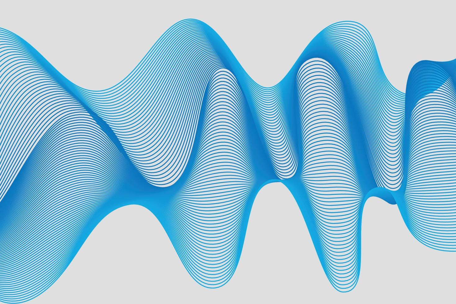 Abstract blue light lines on white background. abstract wave background for computer wallpaper and landing page. vector