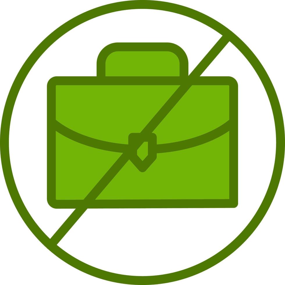 No Work Vector Icon
