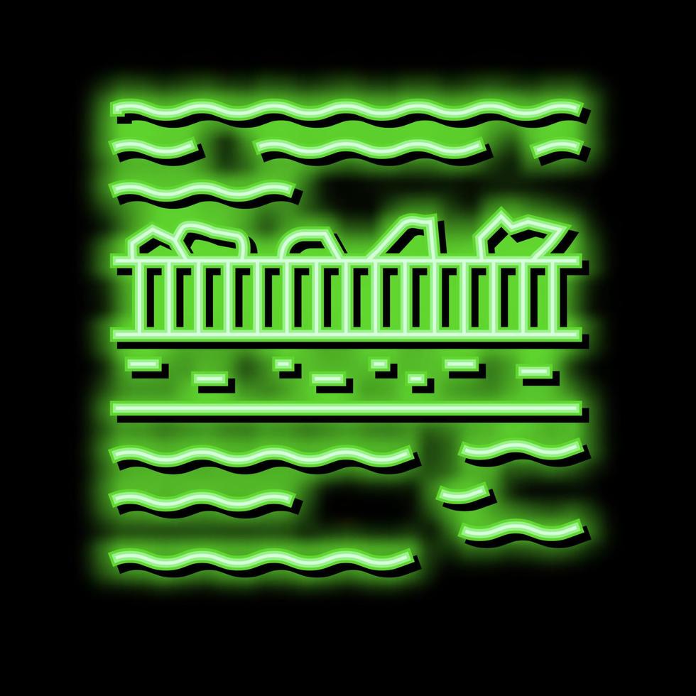 filtration water neon glow icon illustration vector