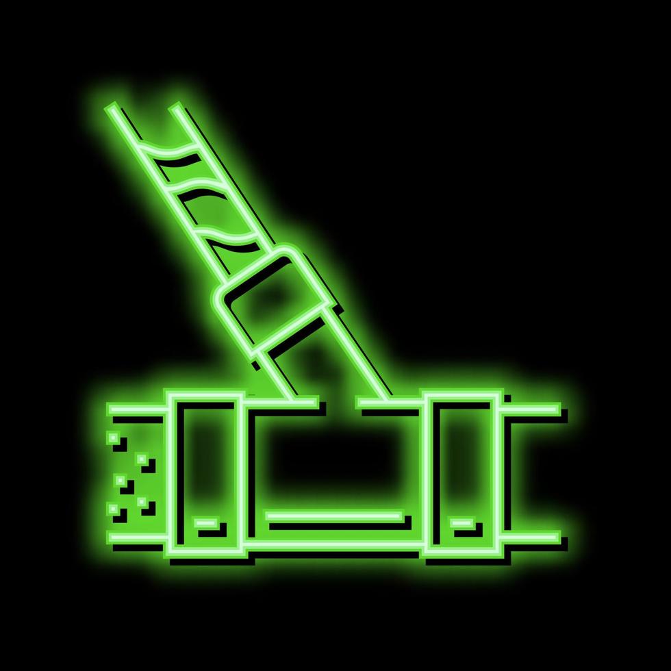 pipeline water filter neon glow icon illustration vector