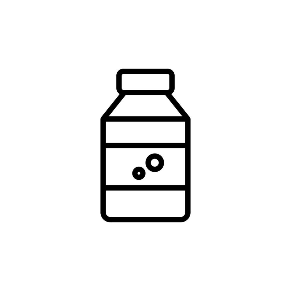 Milk box icon with outline style vector