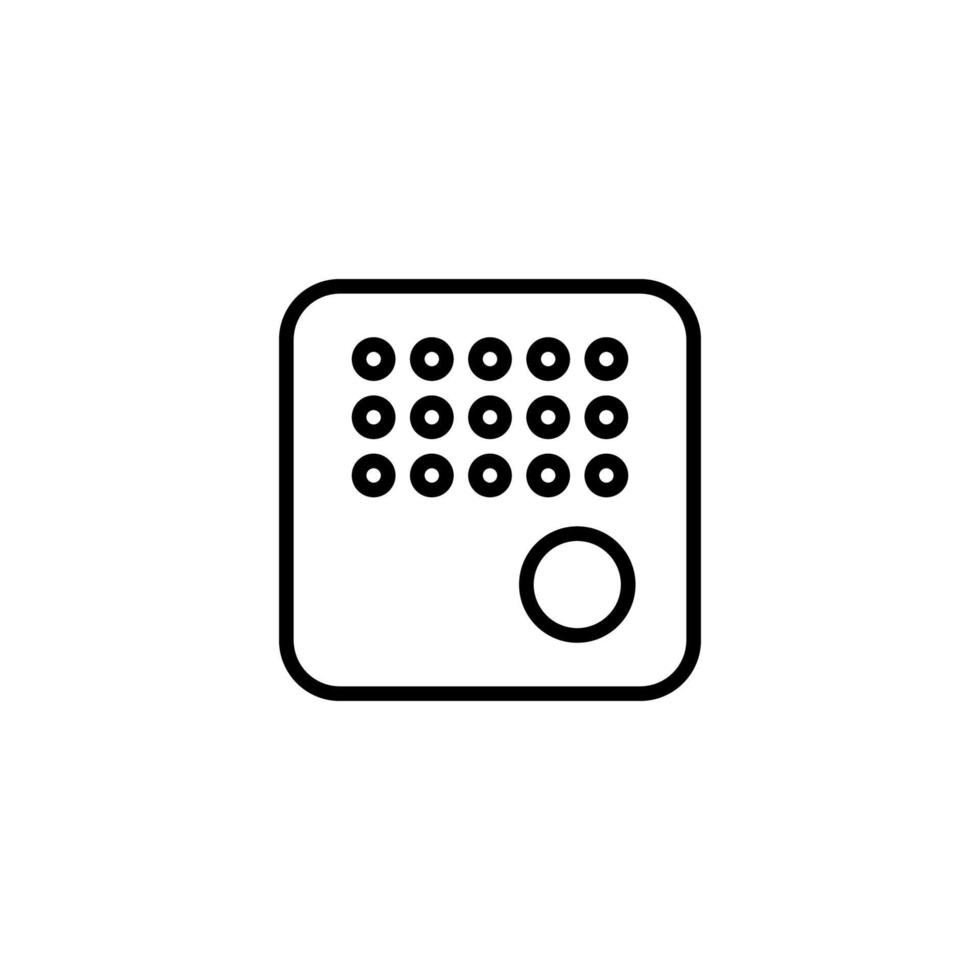 Camera icon with outline style vector