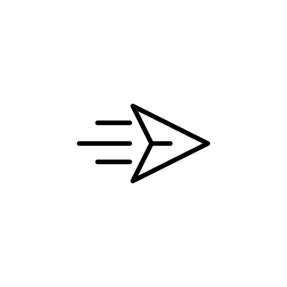 Speed icon with outline style vector