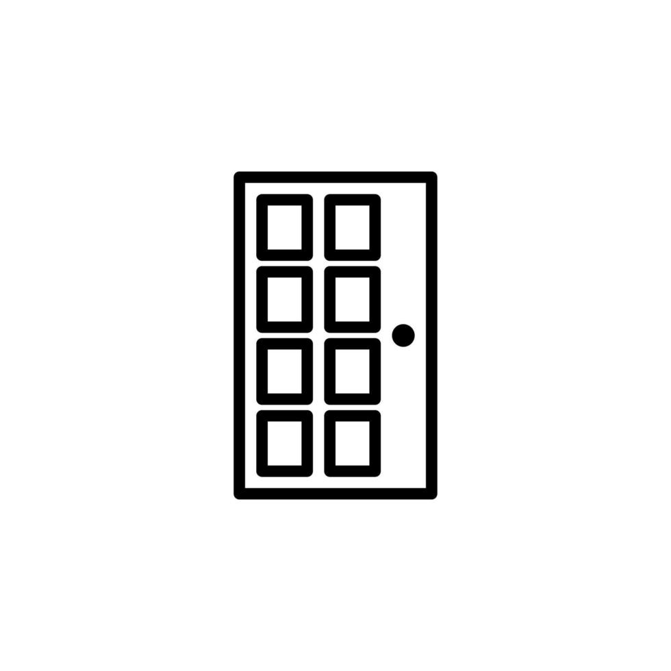 Cupboard icon with outline style vector