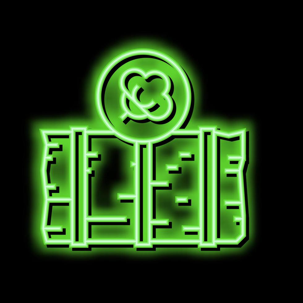 wool stack textile neon glow icon illustration vector