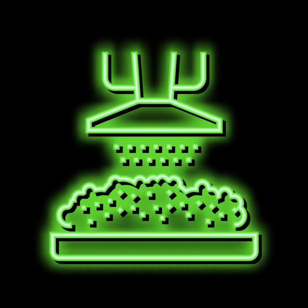 manufacturing cheese product neon glow icon illustration vector