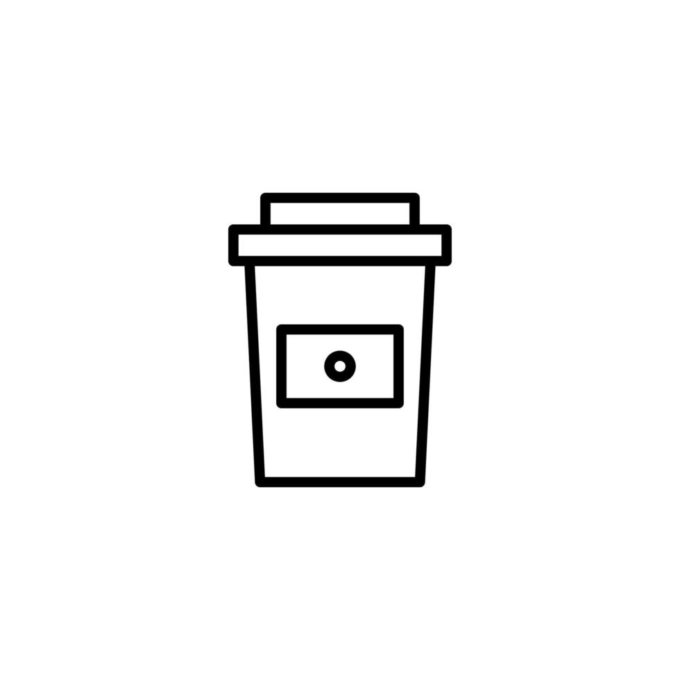 Drink icon with outline style vector