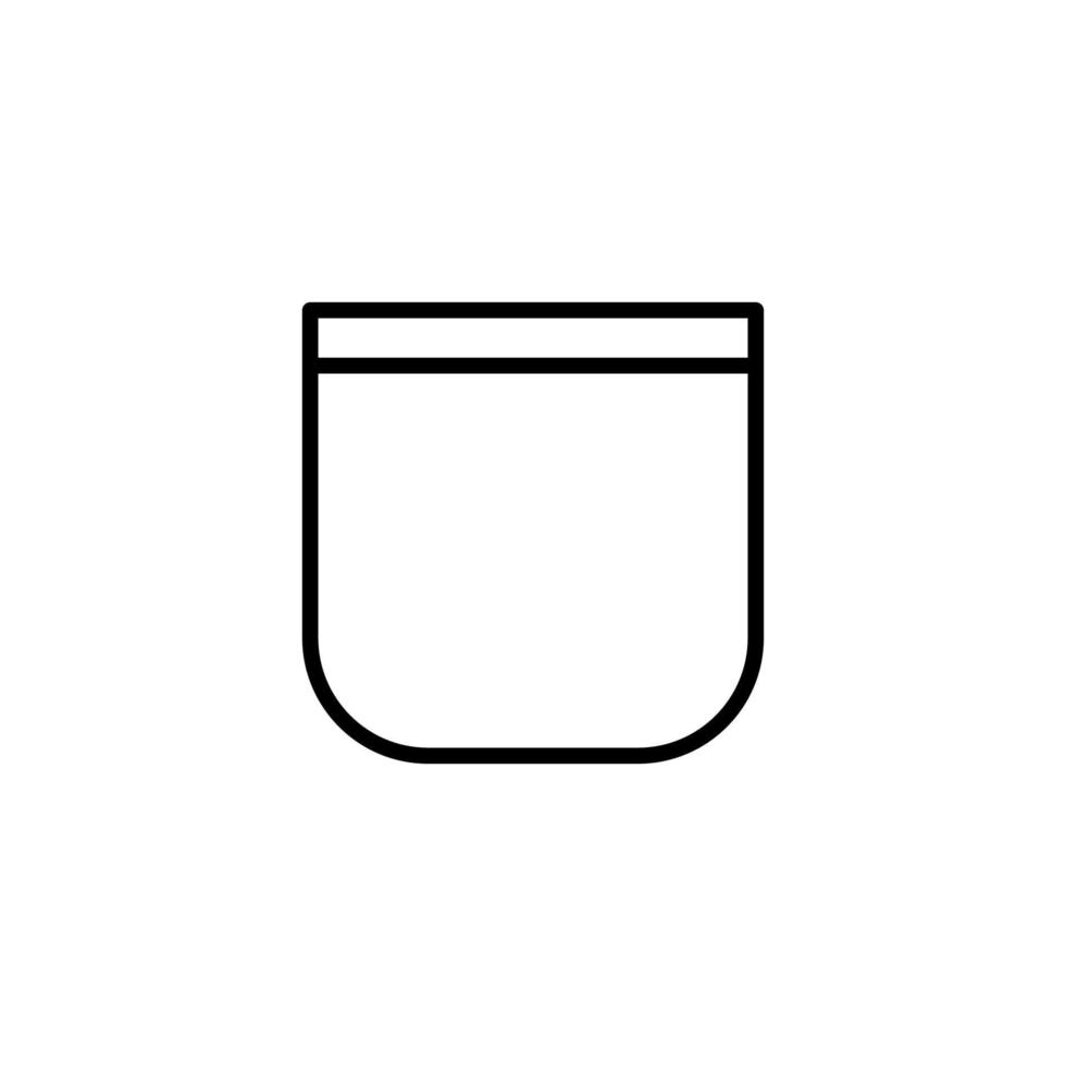 Drink icon with outline style vector