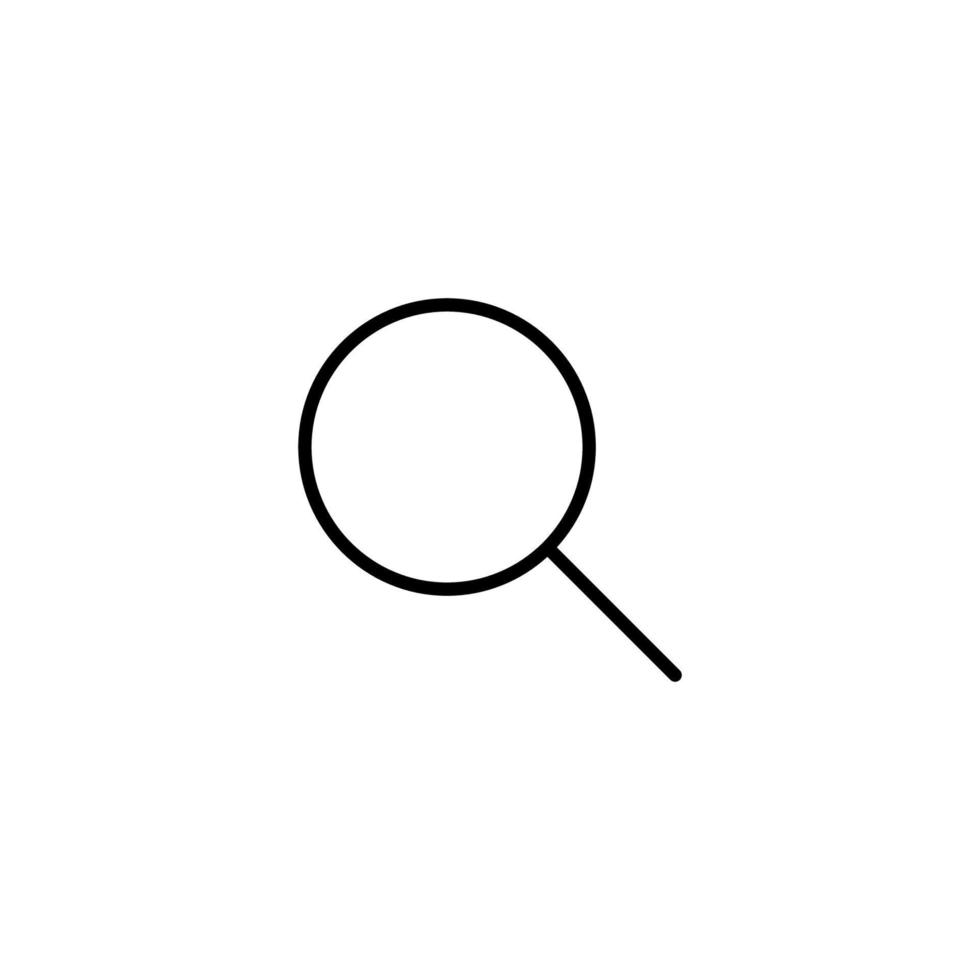 Search icon with outline style vector