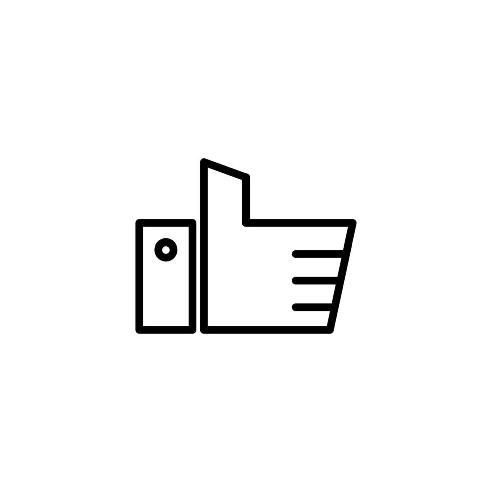Likes icon with outline style vector