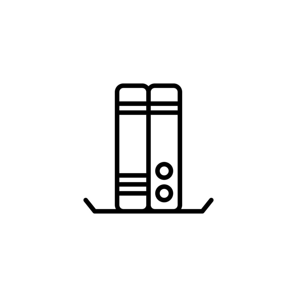 Book icon with outline style vector