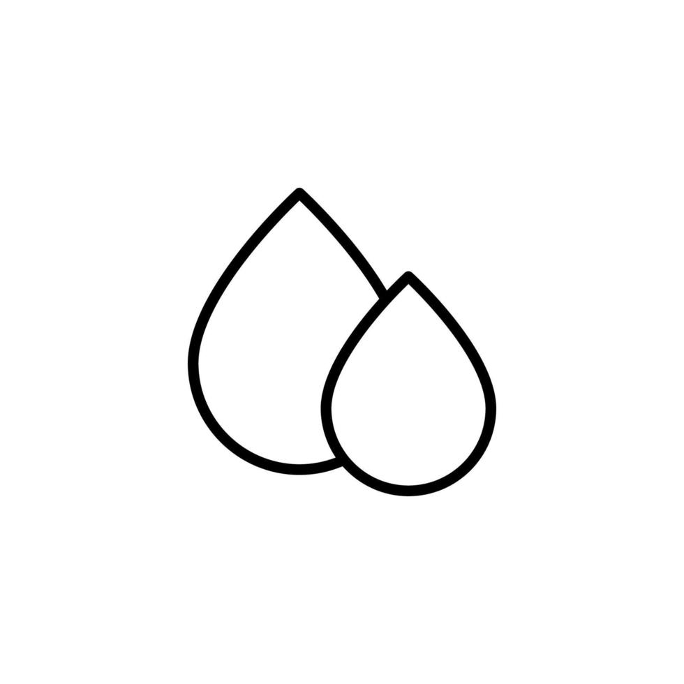 Blood icon with outline style vector
