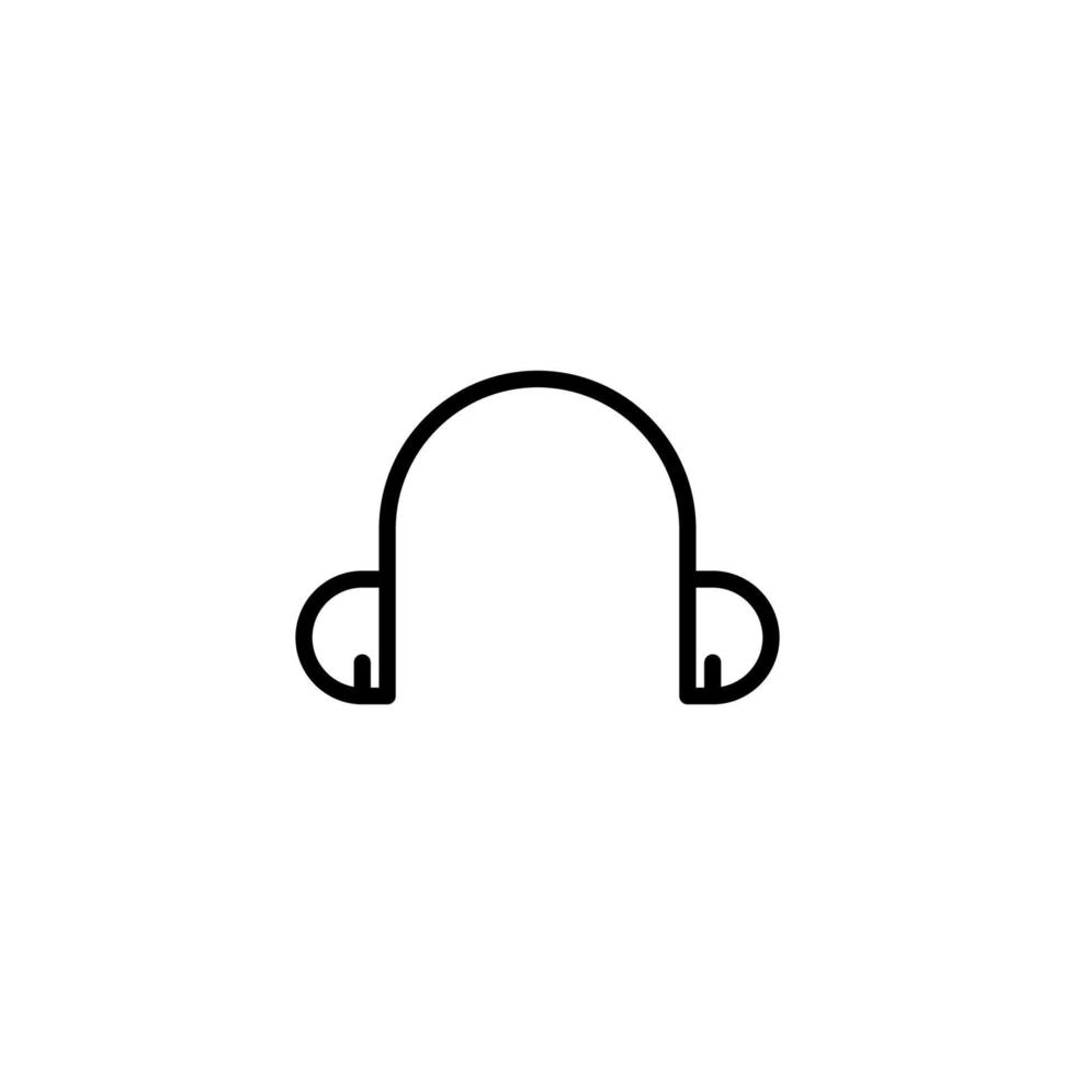 Earphone icon with outline style 20591930 Vector Art at Vecteezy