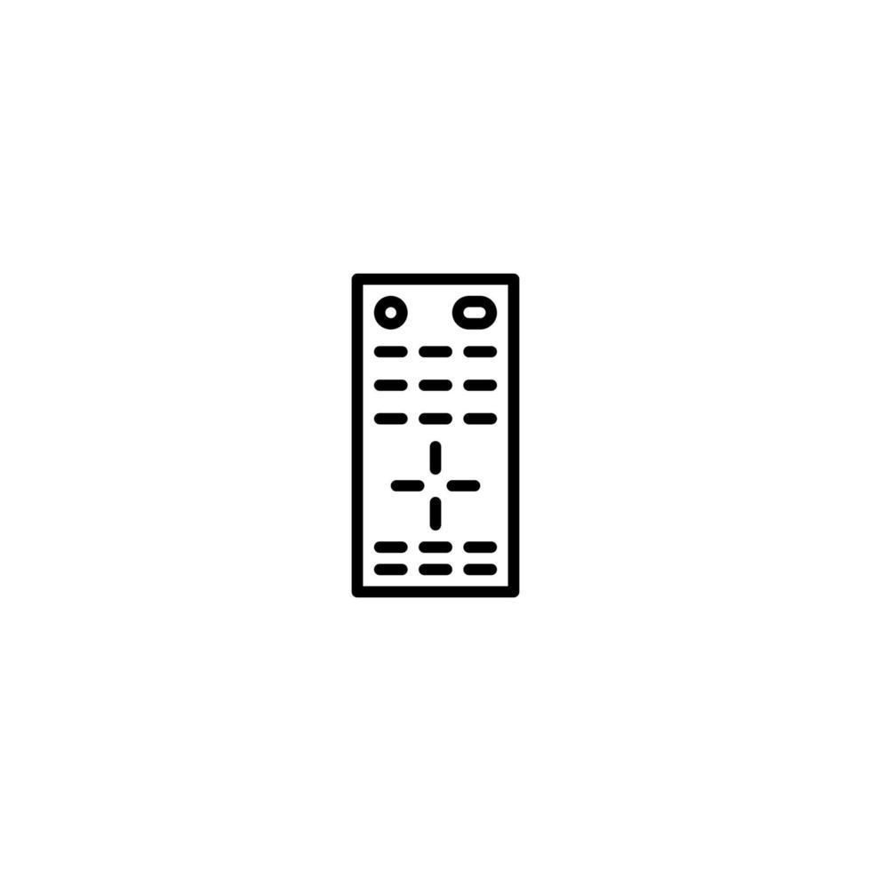 Remote icon with outline style vector