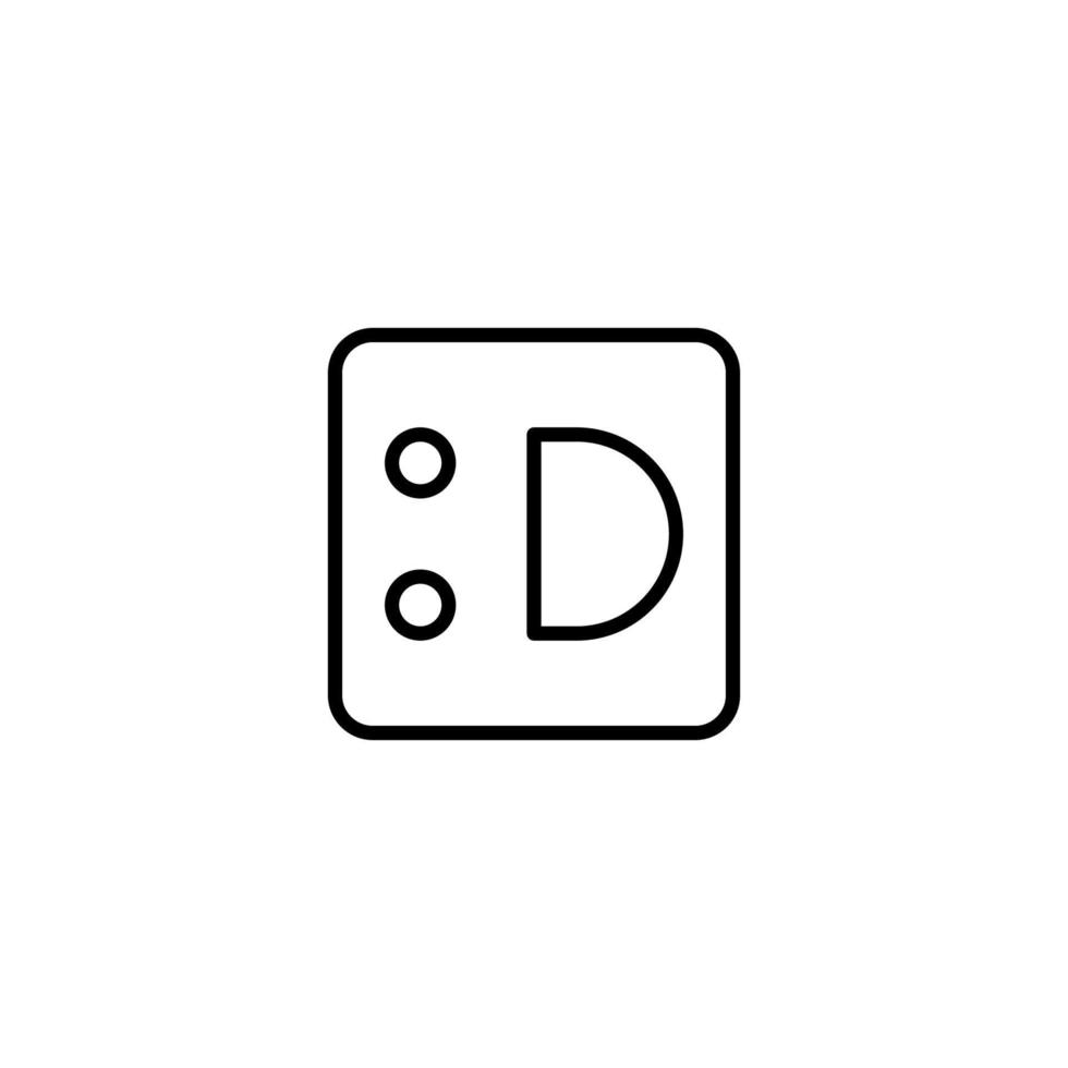 emoji icono con contorno estilo vector