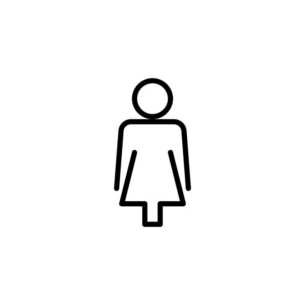 Gender icon with outline style vector