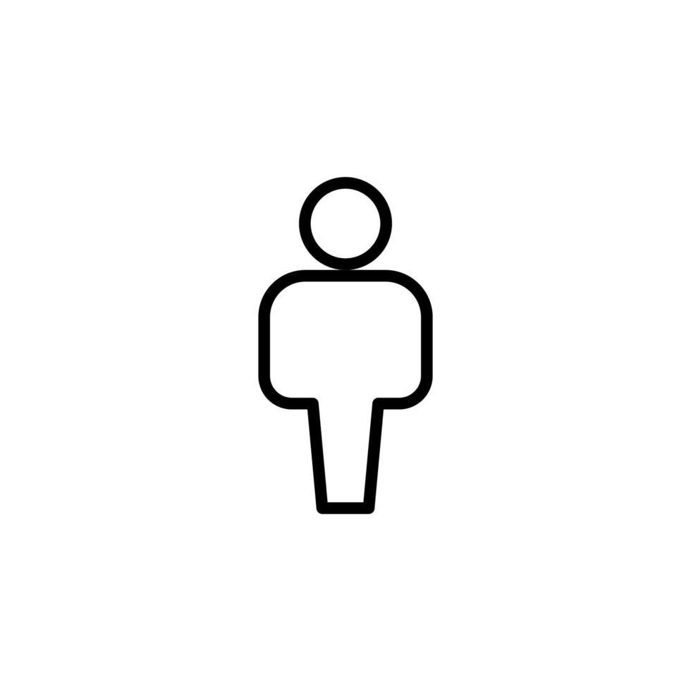 Gender icon with outline style vector