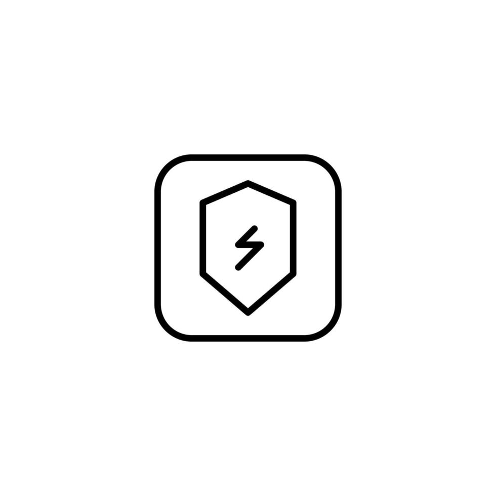 Battery icon with outline style vector